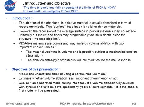 panerai bessire ablation workshop|The Material Response of PICA.